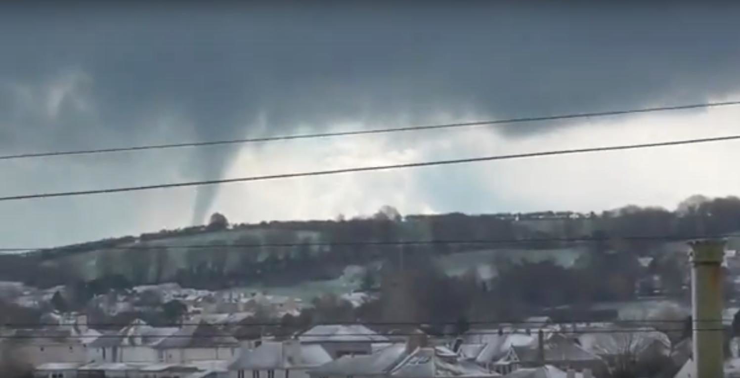 winter tornado brixham