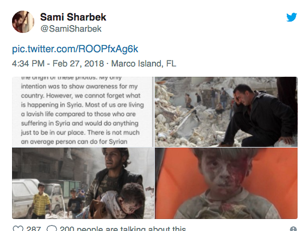 Sami Sharbek Twitter account