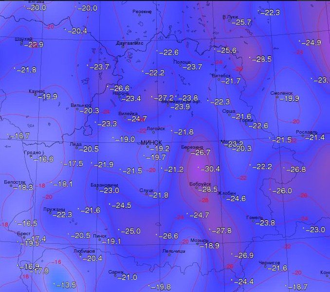 Frosts in Belarus are breaking records