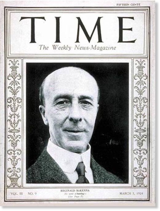 Click to enlarge Reginald McKenna
