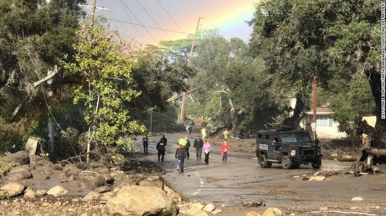 Click to enlarge California mudslides