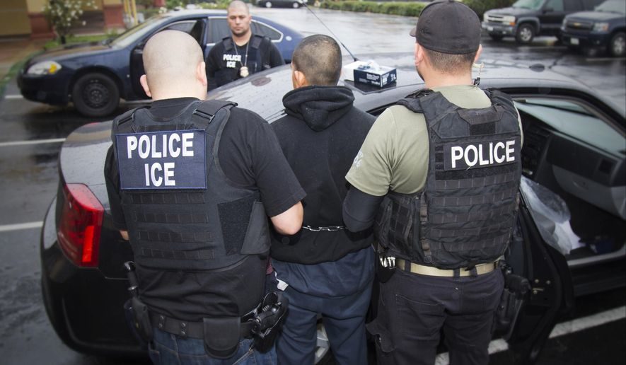 Click to enlarge illegal immigrant arrest ICE