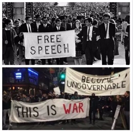 Click to enlarge Activism then and now