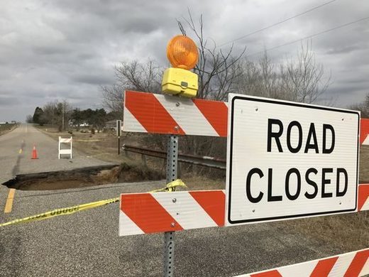 Sinkhole in rural MI