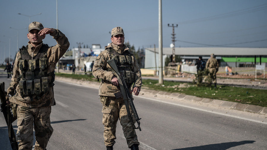 Soldiers in Afrin