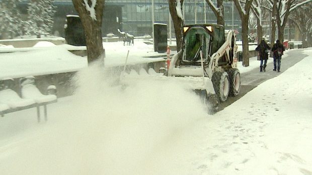 A 72-hour snow route parking ban has been called for 10 a.m Sunday.
