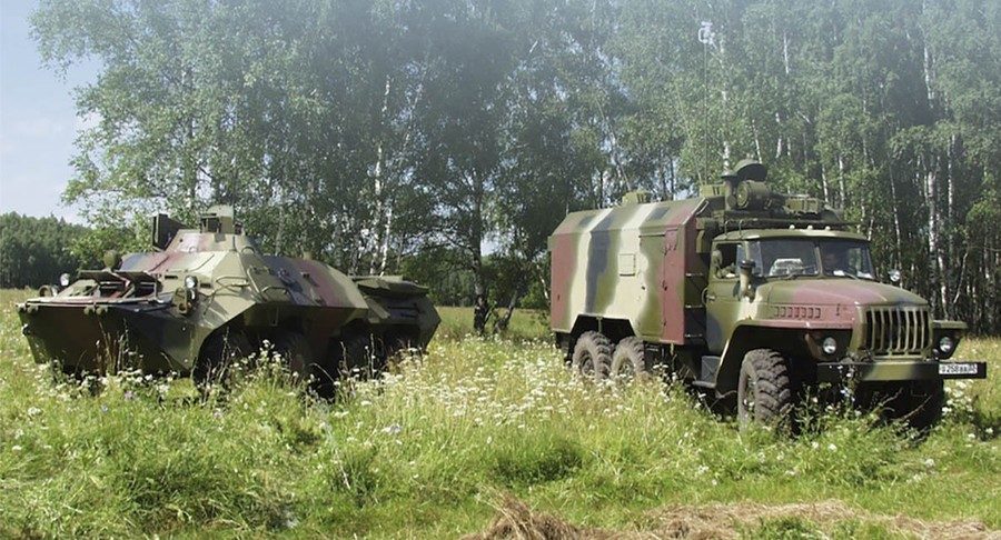 Vehicles of the 'Kapusnik-B' complex.
