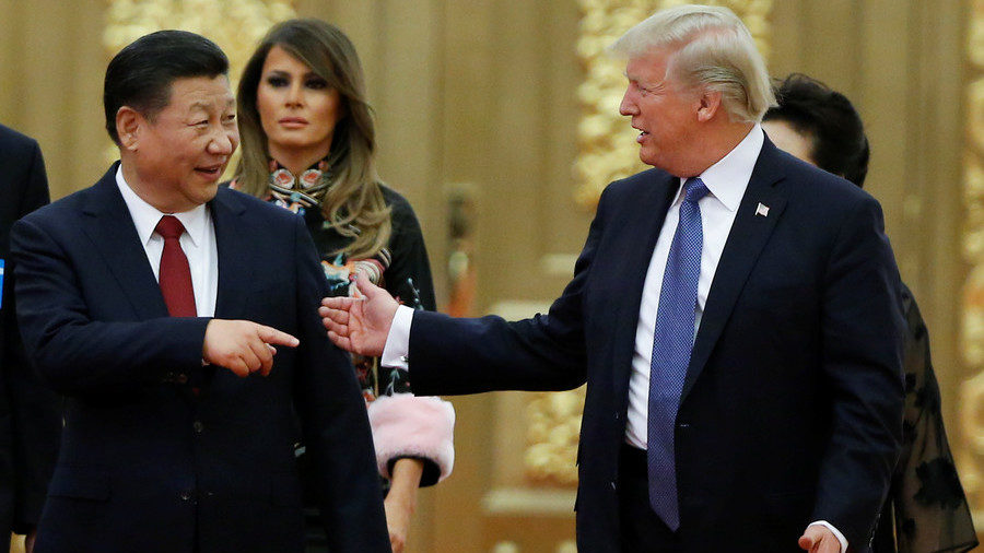 Click to enlarge Donald Trump and China's President Xi
