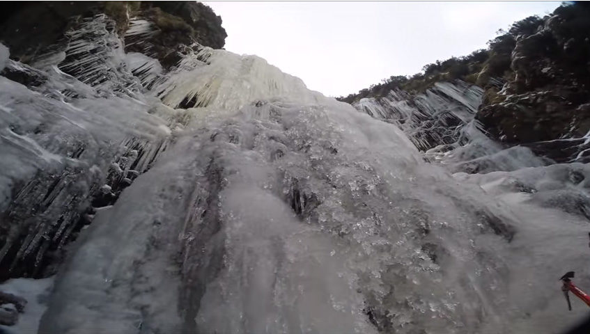 Frozen waterfalls Ireland