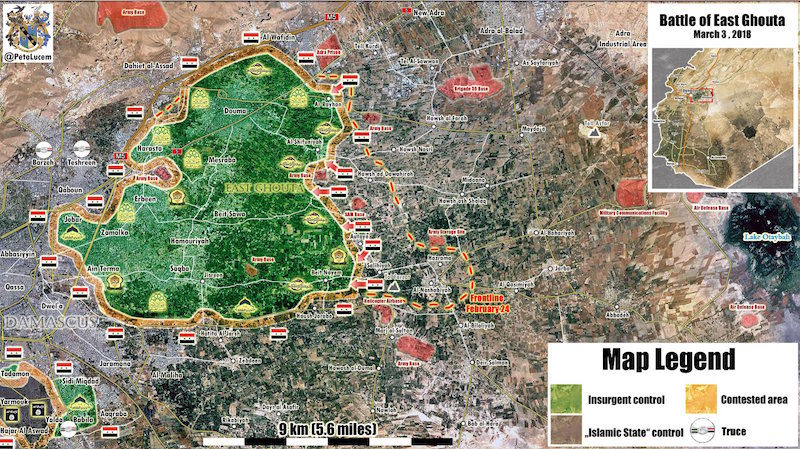Click to enlarge ghouta map march