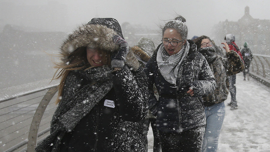 UK cold weather snow