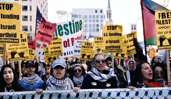 Click to enlarge Protesters AIPAC Conference