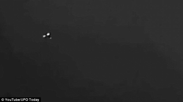 The bizarre object soars through the skies and UFO enthusiasts believe that it could be a TR-3B, the alleged surveillance aircraft of the United States Air Force