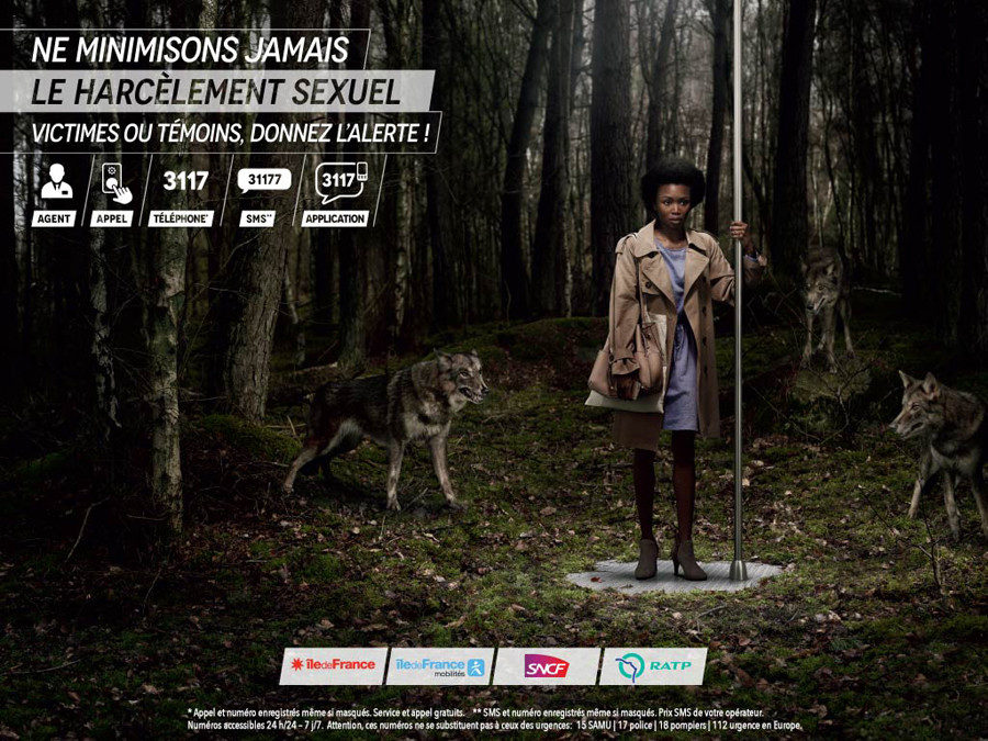 Click to enlarge french harassment campaign