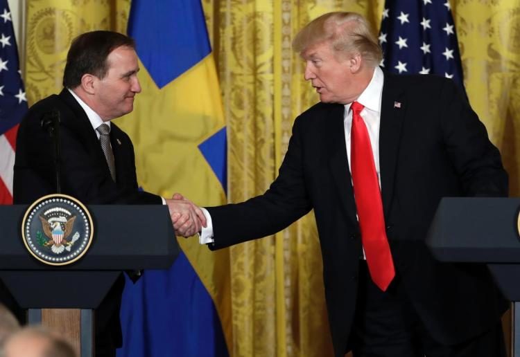 trump and swedish prime minister