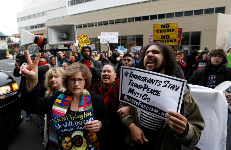 Click to enlarge sacremento protest immigration