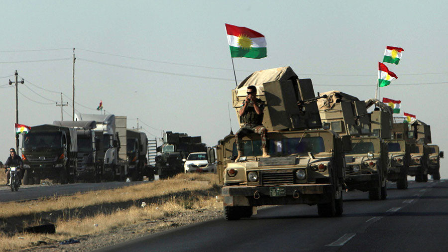 Click to enlarge Vehicles of Kurdish Peshmarga Forces