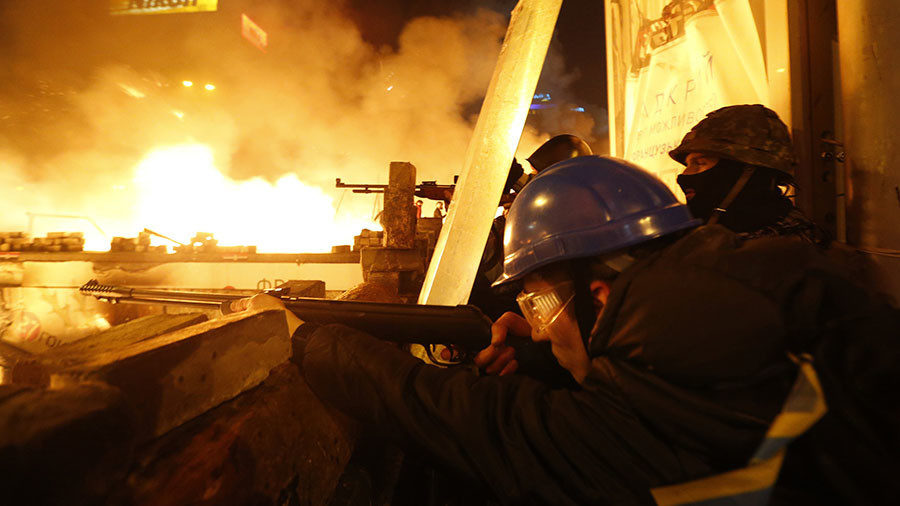 Anti-government protesters Kiev