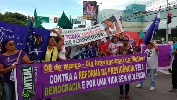 Click to enlarge Women march Brazil