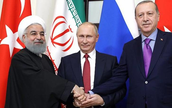 Click to enlarge Rouhani, Putin and Erdogan