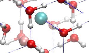 Ice VII molecular structure