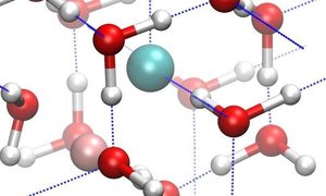 Click to enlarge Ice VII molecular structure