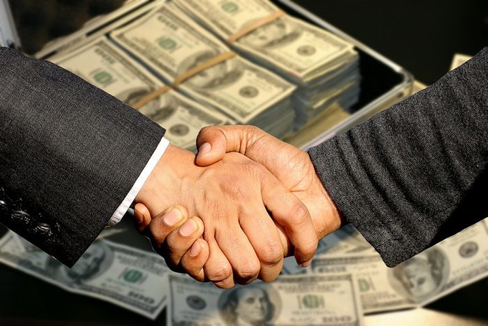 handshake money