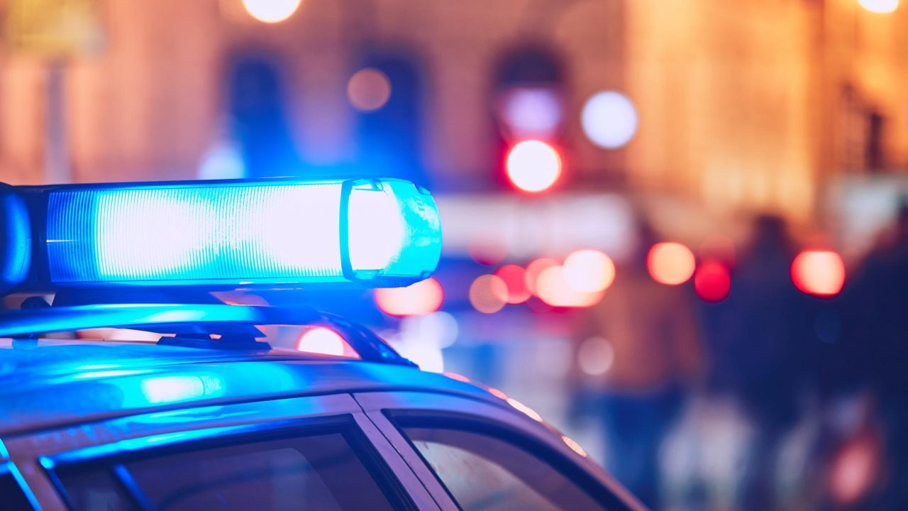 police car lights