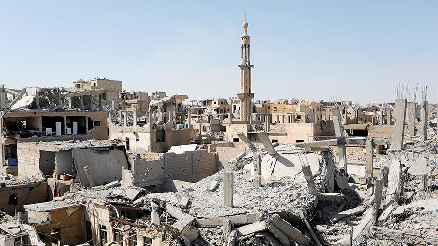 Raqqa destruction