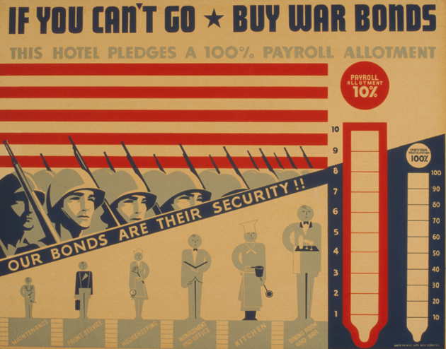 Click to enlarge World War II poster war bonds