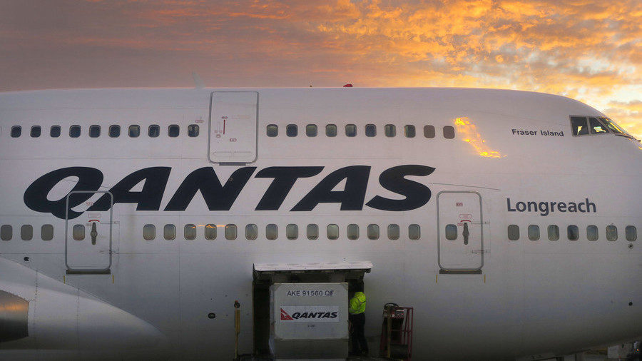 Click to enlarge Qantas airline