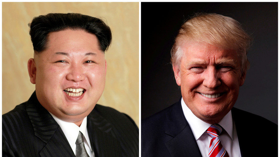 Click to enlarge Kim Jong-un and Donald Trump