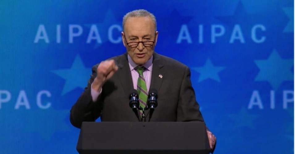 Click to enlarge Schumer AIPAC