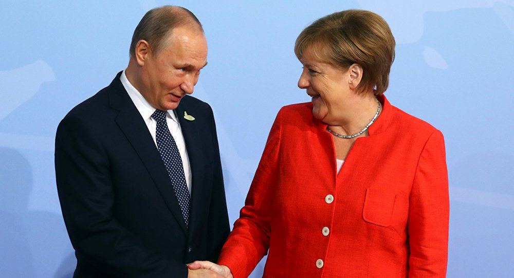 Putin and Merkel
