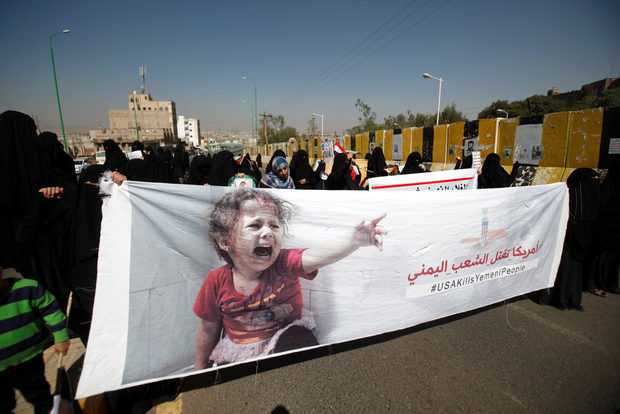 Women protest in Sanaa