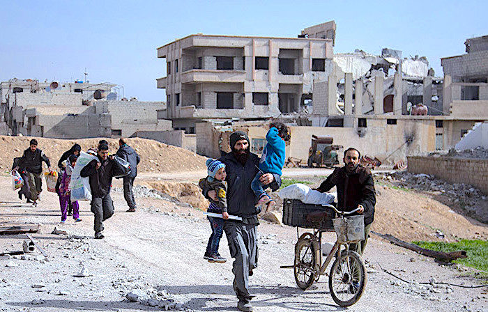 Syrians flee E Ghouta