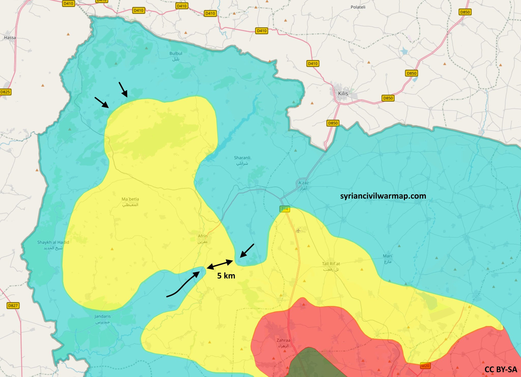 Afrin Map 3/12/2018