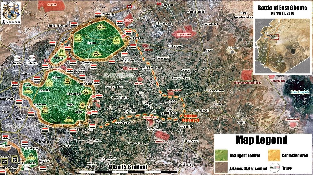 Click to enlarge East Ghouta Military situation 3/11/2018