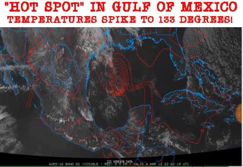 Hot spot in Gulf of Mexico