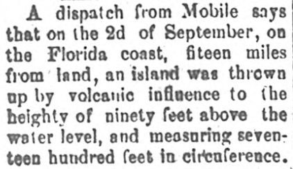 Volcanic eruption mobile alabama 1866