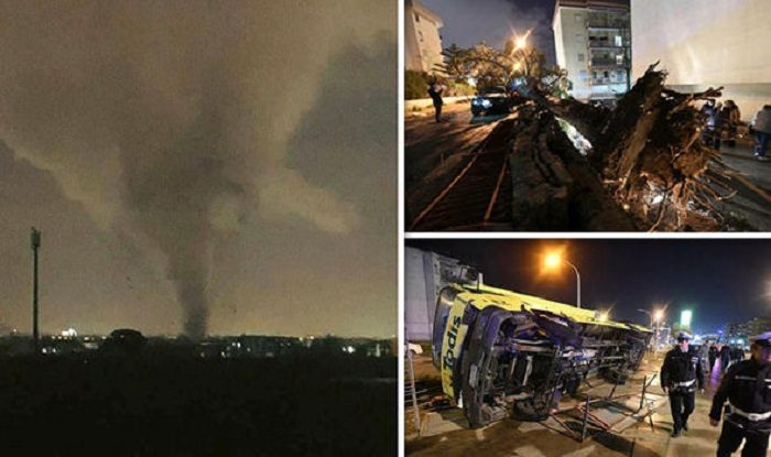 Click to enlarge Tornado in Caserta, Italy