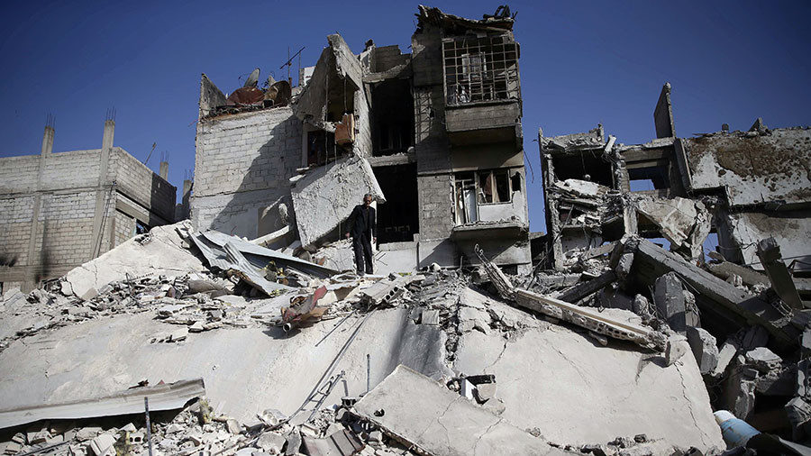 Destroyed buildings