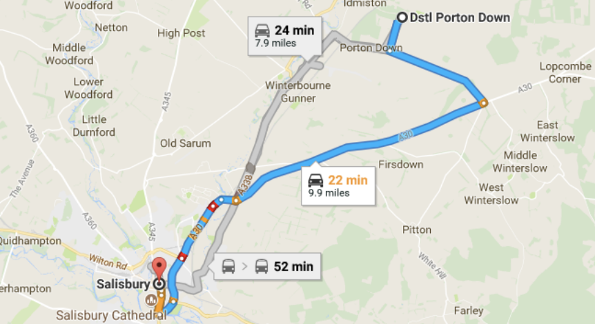 Porton Down to Salisbury