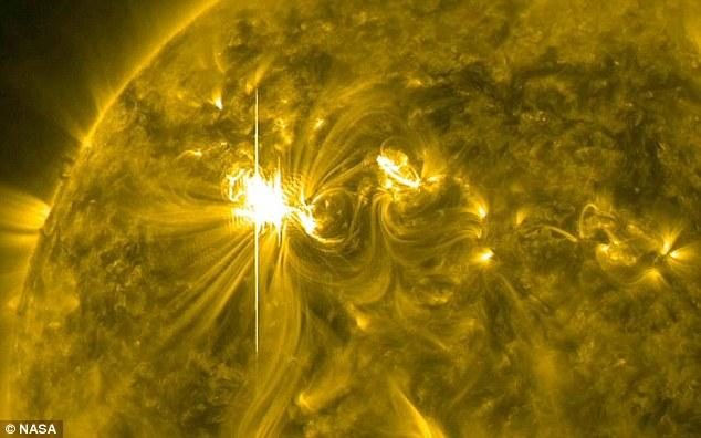 Click to enlarge solar flare