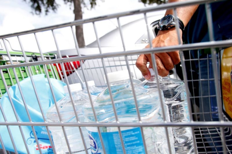 Plastic water bottles