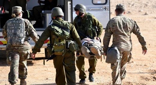 US Soldiers training israel