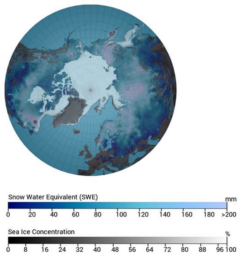 2018 snow cover northern hemisphere