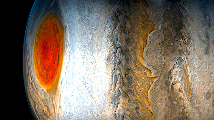 Click to enlarge Jupiter orange spot