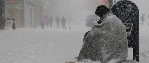 Click to enlarge homeless snowstorm
