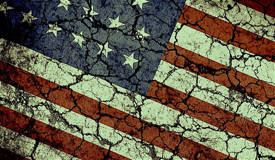 Click to enlarge US fractured flag